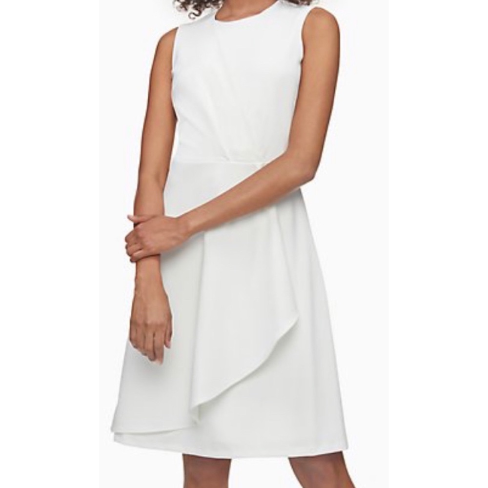 NWT Ruffled Waist Dress by CALVIN KLEIN